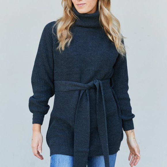 Zenana Rolled Sleeve Top and Pants Sweater Set